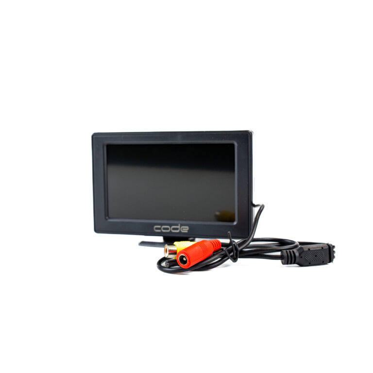 Kit Monitor Vision 4.3″ com Câmeras Borboletas de Ré e Frontal CODE